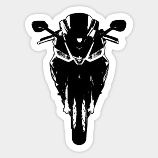 RS660 Bike Front View Sketch Art Sticker